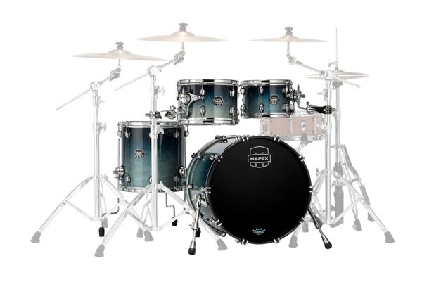 Saturn 20" x 16" Teal Blue Fade