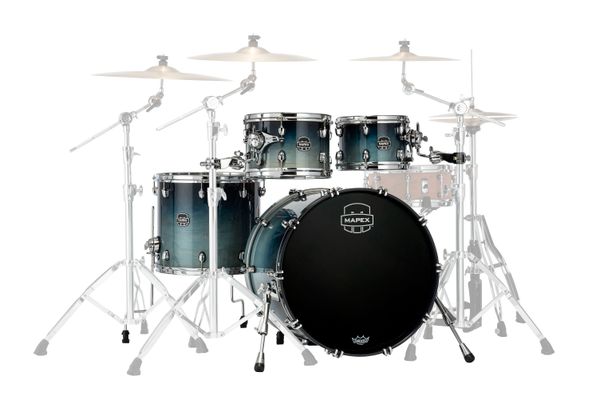 Saturn 22" x 18" Teal Blue Fade