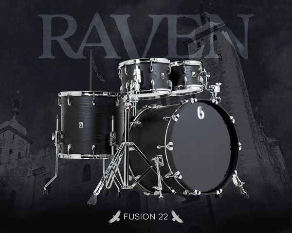 BDC Raven Fusion 22 4pc Shell Pack - Black Satin Ash