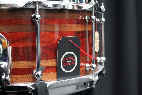 Bristol Drum Co. Segmented Black Walnut & Paduak Snare