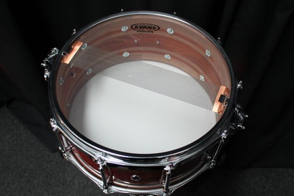 Bristol Drum Co. Segmented Black Walnut & Paduak Snare