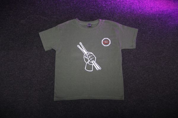 Cariad Youth Drumsticks T-Shirt - Khaki