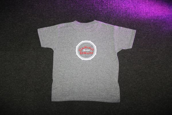 Cariad Youth Drumsticks T-Shirt - Light Grey
