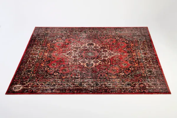 DRUMnBASE Original Red Vintage Persian Stage Rug - Large