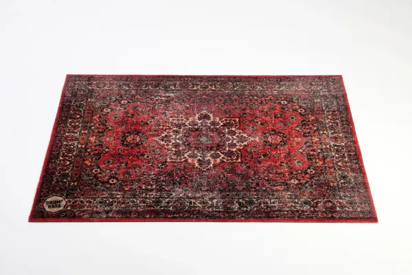 DRUMnBASE Original Red Vintage Persian Stage Rug - Small