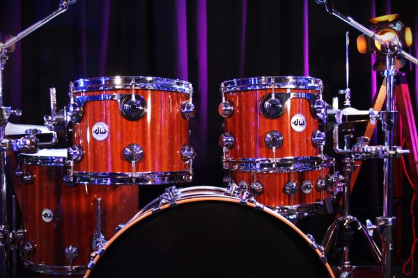 DW Collector's Series Cherry Mahogany 5pc Shell Pack - Natural Lacquer Finish