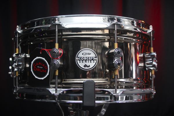 DW PDP Concept Series Snare Drum - Black Nickel Steel 