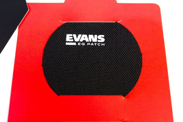 EVANS Single Pedal Bass Drum EQ Patch (2pk) - Black Nylon