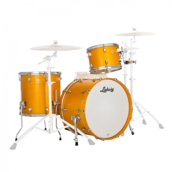 Ludwig Neusonic 22" Fab 3pc Shell Pack - Satin Gold Slumbers