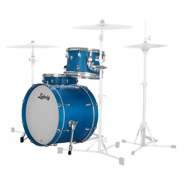 Ludwig Neusonic 22" Fab 3pc Shell Pack - Satin Royal Blue