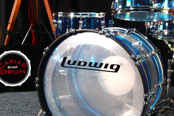 Ludwig Vistalite 50th Anniversary Acrylic Drum Kit - Blue Clear Blue