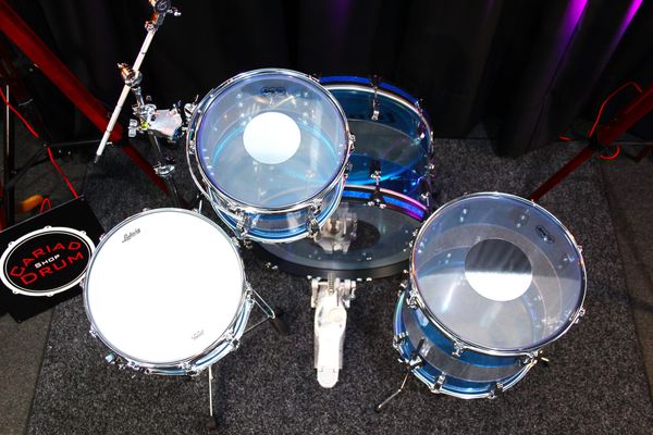 Ludwig Vistalite 50th Anniversary Acrylic Drum Kit - Blue Clear Blue