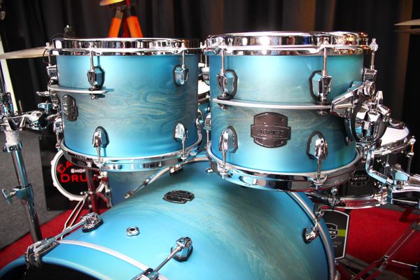 Mapex Saturn Evolution Rock Birch 4 Piece Shell Pack - Exotic Azure Burst Lacquer