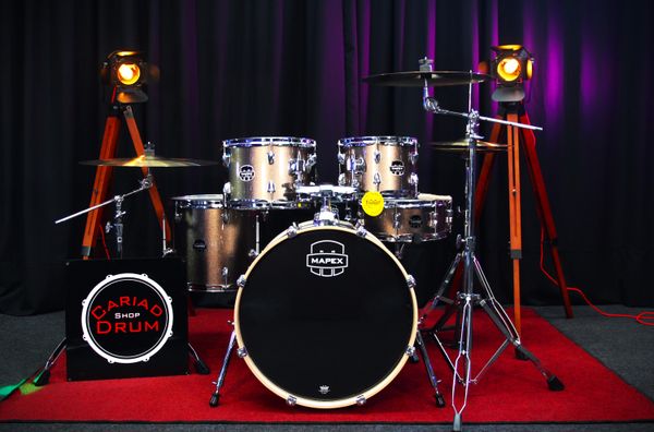 Mapex Venus 22'' 5pc Shell Pack w/ Hardware & Cymbals - Copper Metallic