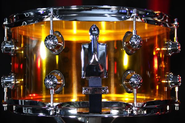Natal Acrylic 13'' x 6.5'' Snare Drum - Transparent Orange