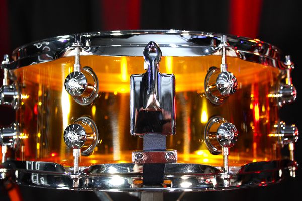 Natal Acrylic 14'' x 5.5 '' Snare Drum - Transparent Orange