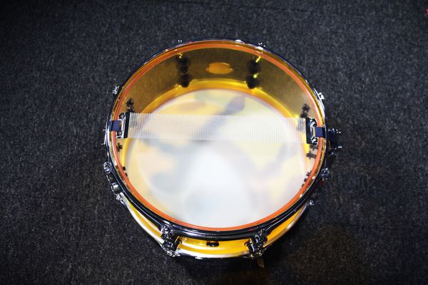 Natal Acrylic 14'' x 5.5 '' Snare Drum - Transparent Orange