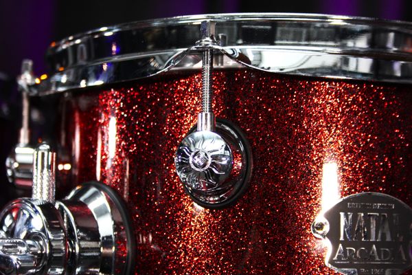 Natal Arcadia 5pc 22'' Drum Kit w/hardware - Burgundy Sparkle