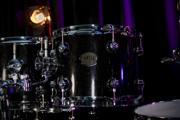 Natal Arcadia 5pc 22” Drum Kit w/Hardware - Black Sparkle