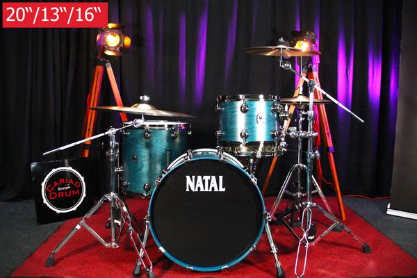 Natal Café Racer 3pc 20''/13''/16'' Shell Pack - Cerulean Blue
