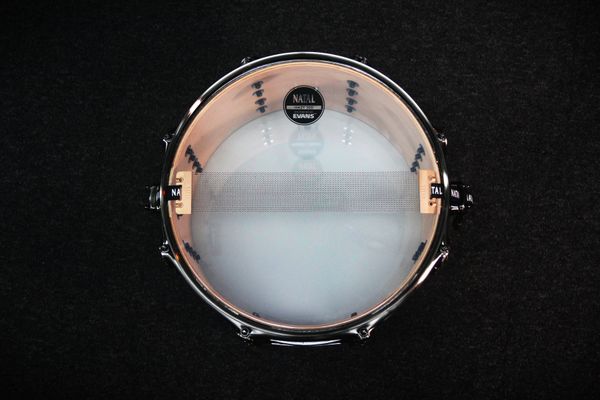 Natal Mappa Burl 13'' x 7'' Snare Drum - Black Smoked Gloss