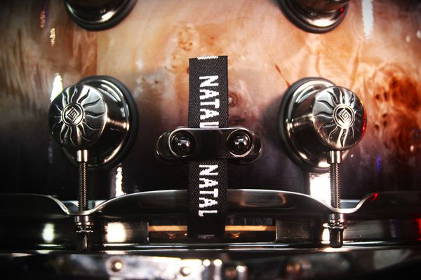Natal Mappa Burl 14'' x 7'' Snare Drum - Black Smoked Gloss