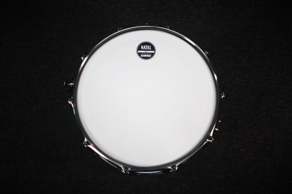 Natal Mappa Burl 14'' x 7'' Snare Drum - Black Smoked Gloss