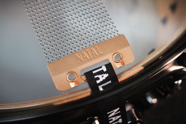 Natal Mappa Burl 14'' x 7'' Snare Drum - Black Smoked Gloss
