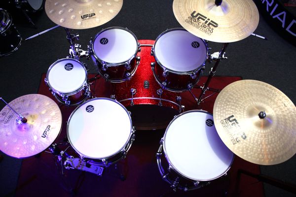 Natal Originals Maple 22'' 4pc Shell Pack w/ extra 8'' Tom & 14'' Snare - Red Sparkle