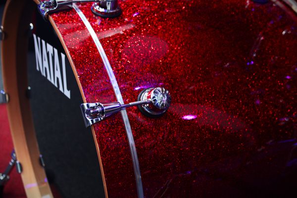 Natal Originals Maple 22'' 4pc Shell Pack w/ extra 8'' Tom & 14'' Snare - Red Sparkle