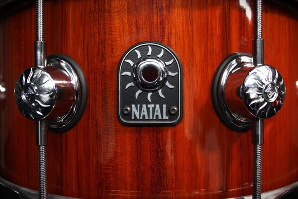 Natal Stave Bubinga 12" Snare Drum - Amber