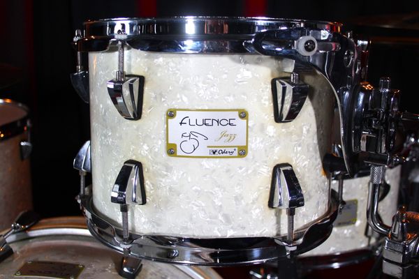 Odery Fluence Jazz 4pc Drum Kit w/ Hardware - White Marine Pearl