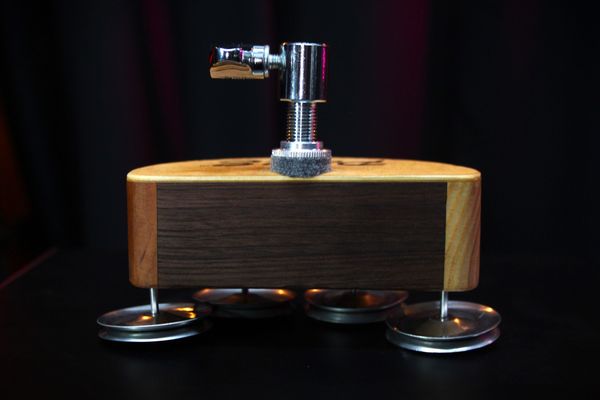 PaulE Min-E #34 Ash/Cherry/Maple/Walnut Jingle Block w/ Stainless Steel Jingles