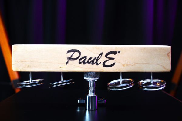 PaulE Starr-E Maple Jingle Block w/ 4 Nickel Steel & Clutch