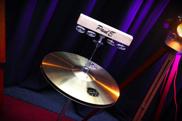 PaulE Starr-E Maple Jingle Block w/ 4 Nickel Steel & Clutch