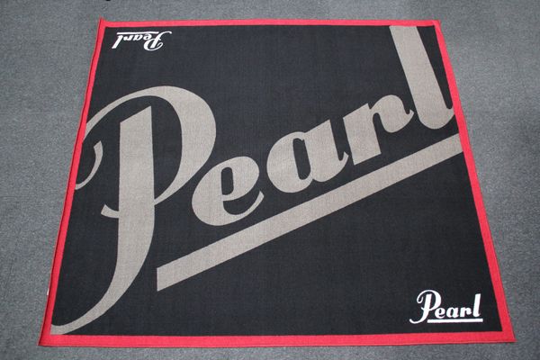 Pearl 180m x 200cm Drum Rug - Red and Black