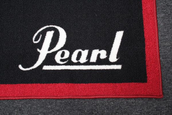 Pearl 180m x 200cm Drum Rug - Red and Black