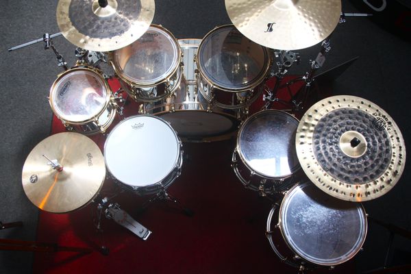 Pearl Masters Limited Edition Maple Reserve 24'' 6pc Mirror Chrome w/ Gold Hardware