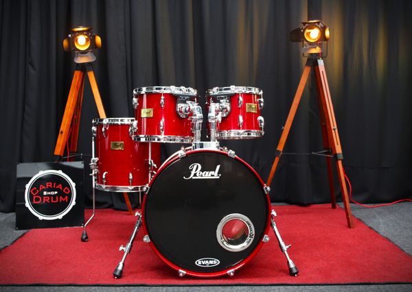 Pearl Prestige Session Select Maple Mahogany - Cherry Red Lacquer