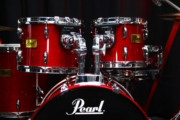 Pearl Prestige Session Select Maple Mahogany - Cherry Red Lacquer