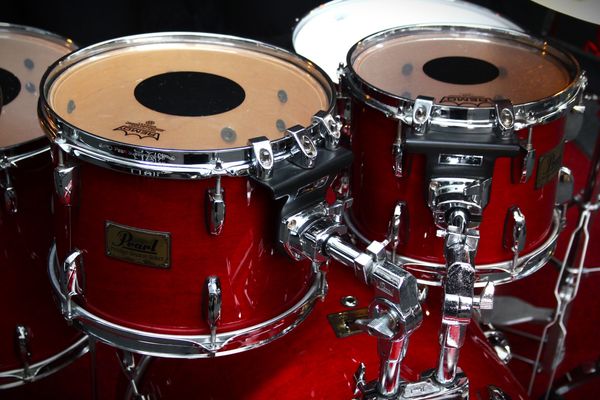 Pearl Prestige Session Select Maple Mahogany - Cherry Red Lacquer