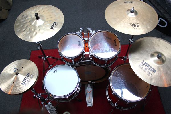 Pearl Vision Maple 4pc Acoustic Drum Kit - Volcanic Burst