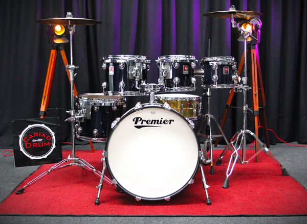 Premier 1990s Genista 5pc Drum Kit - Cobalt Blue