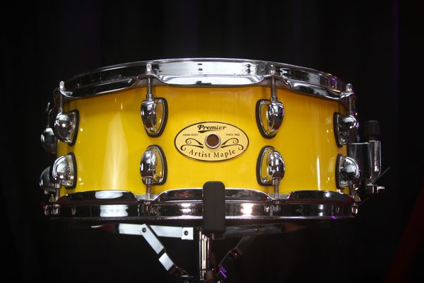 Premier Artist Maple 14'' Snare Drum - Yellow