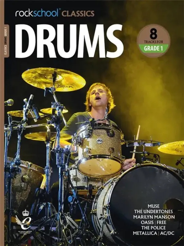 Rockschool Classics Drums Book - Grade 1