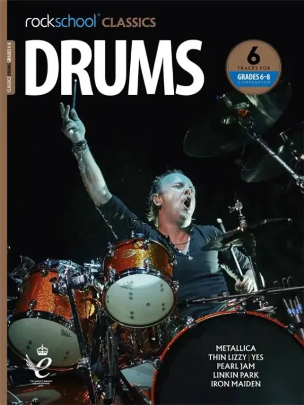 Rockschool Classics Drums Book - Grades 6-8