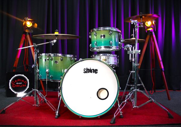 Shine Definition Birch Series 4pc Acoustic Drum Kit - Seawater Fade