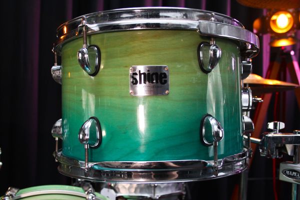 Shine Definition Birch Series 4pc Acoustic Drum Kit - Seawater Fade