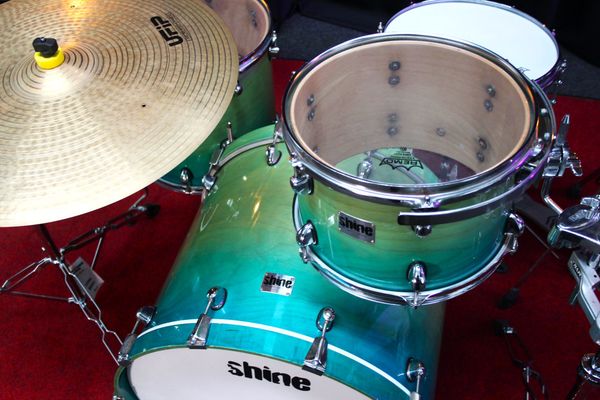 Shine Definition Birch Series 4pc Acoustic Drum Kit - Seawater Fade