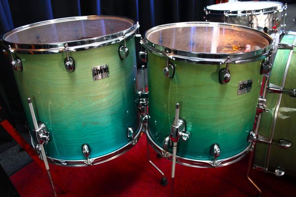 Shine Definition Birch Series 4pc Acoustic Drum Kit - Seawater Fade